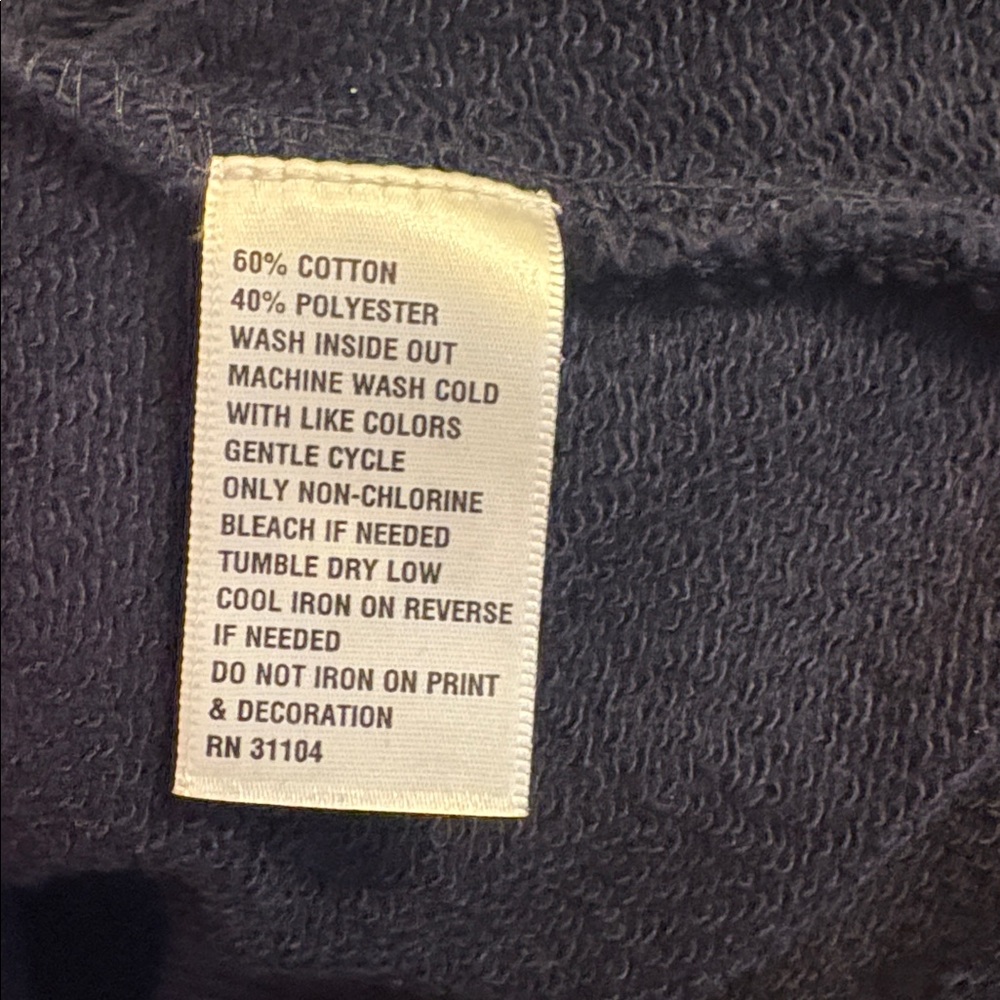 Crown & Ivy Navy Sweater with Colorful Crab and Striped Sleeves - Picture 7 of 9